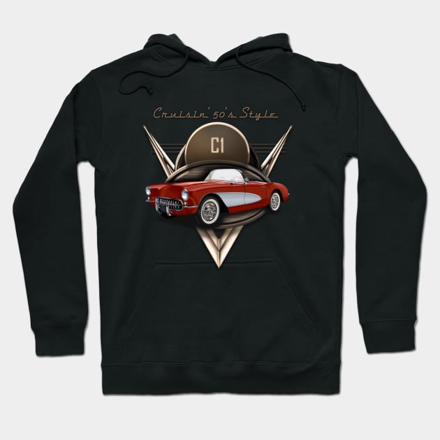 Chevrolet Corvette C1 Hoodie by hardtbonez